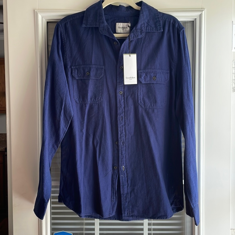 Navy Long Sleeve Goodfellow & Co. Button-up